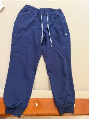 Figs Womens Zamora Ruched Jogger - Navy - Medium Petite